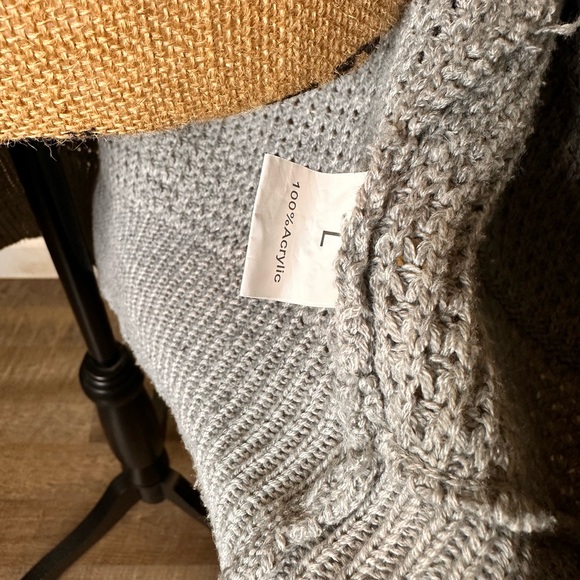 Cozy Gray Women's Cardigan - Picture 5 of 5